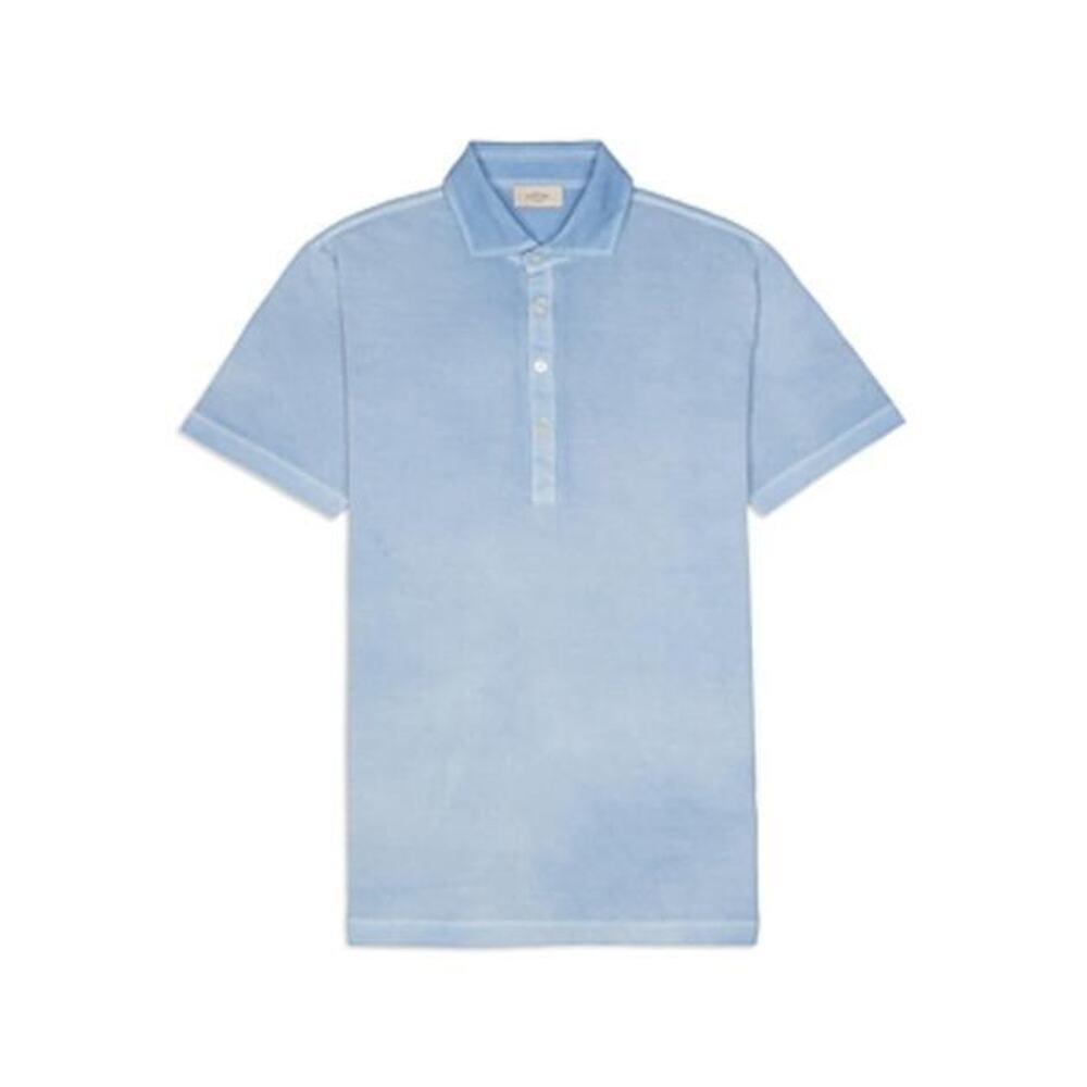 Altea Cotton Solid Regular Fit Polo Shirt Celeste Size XXL